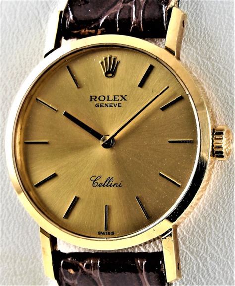 rolex 18k white gold silver baton dial cellini ladies vintage|Rolex cellini for sale.